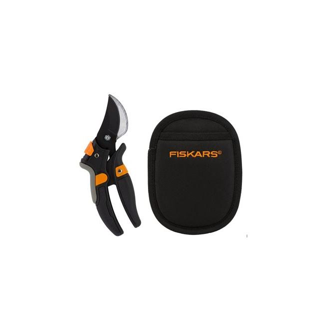 Fiskars PowerLever Bypass Pruners + Pouch 1068267