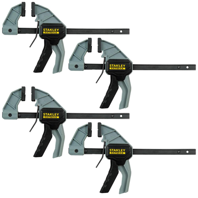 Stanley FATMAX 150mm (6") Trigger Clamp Set 4 Pack FMHT1-83215