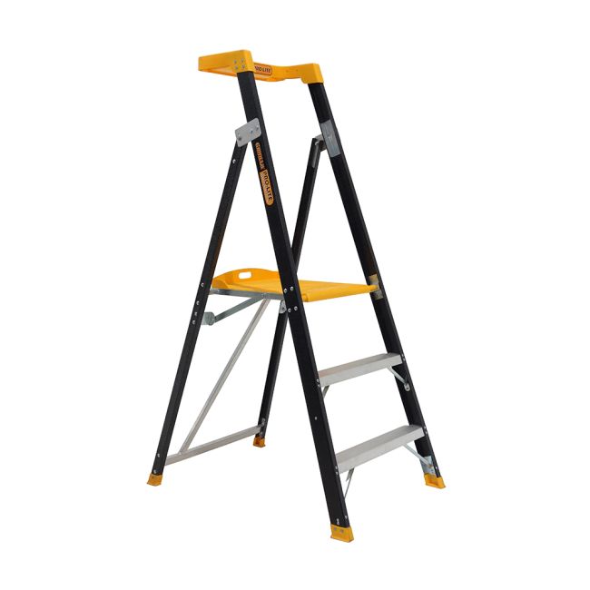 Gorilla 0.85M 150kg Pro-Lite Fibreglass Platform Ladder FPL003-PRO