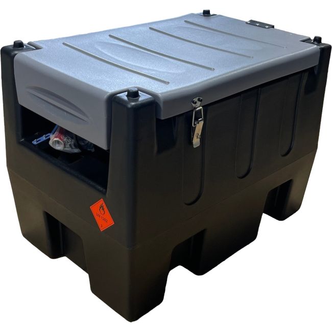 FORGE 220L Portable Diesel Tank W/12V 40LPM Transfer Pump FRGDT220L