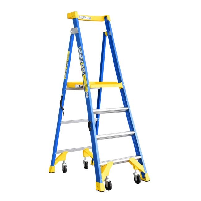 Bailey Fibreglass Platform Step Ladder P170-4 170kg Ind Job Station - 1.2m FS13531