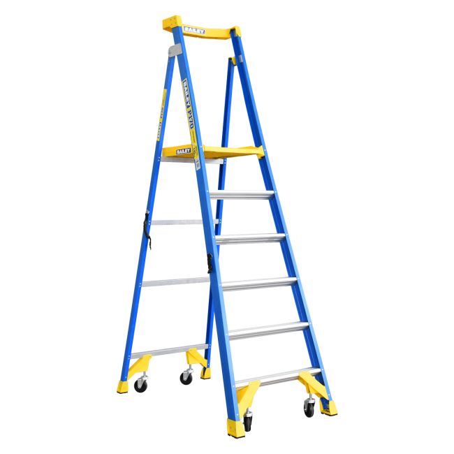 Bailey Fibreglass Platform Step Ladder  P170-6 170kg Ind Job Station - 1.8m FS13533