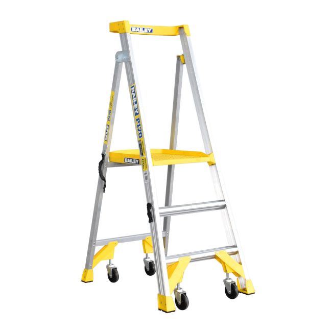 Bailey Aluminium Platform Step Ladder P170-3 170kg Ind Job Station - 0.9m FS13538