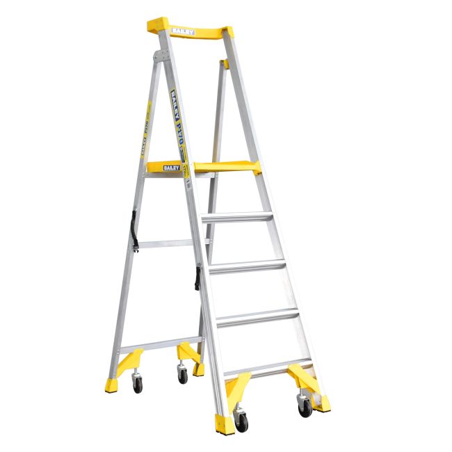 Bailey Aluminium Platform Step Ladder P170-5 170kg Ind Job Station - 1.5m FS13540