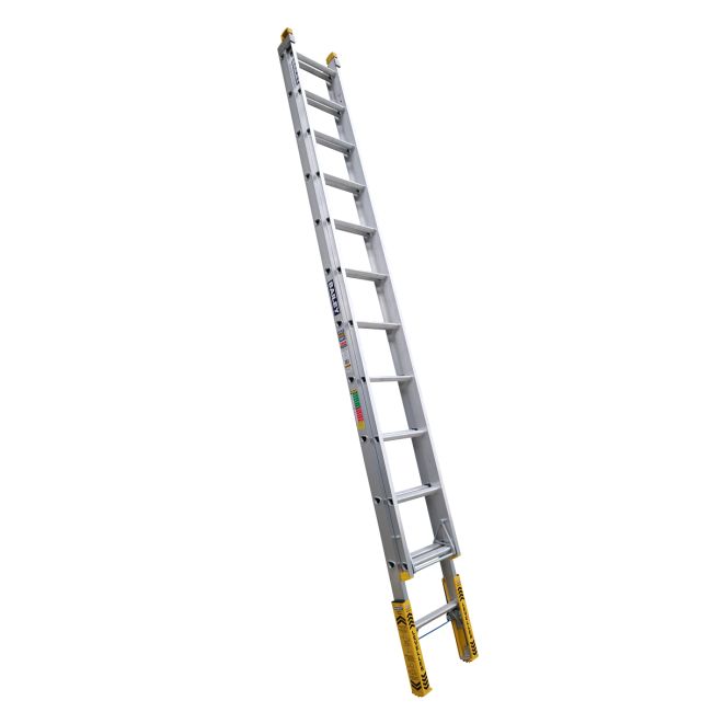 Bailey Pro AL Extension Ladder 12 Leveller 150kg Ind Punchlock (3.7m/6.2m) FS13906