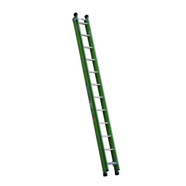 Bailey Pro FSXN Fibreglass Extension Ladder 12 Step Vee 150kg Ind Punchlock (3.8m/6.6m) FS13919