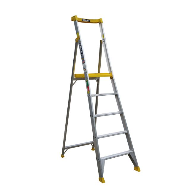 Bailey Pro Aluminium Platform Step Ladder PFS5 170kg Ind Punchlock - 1.5m FS13934