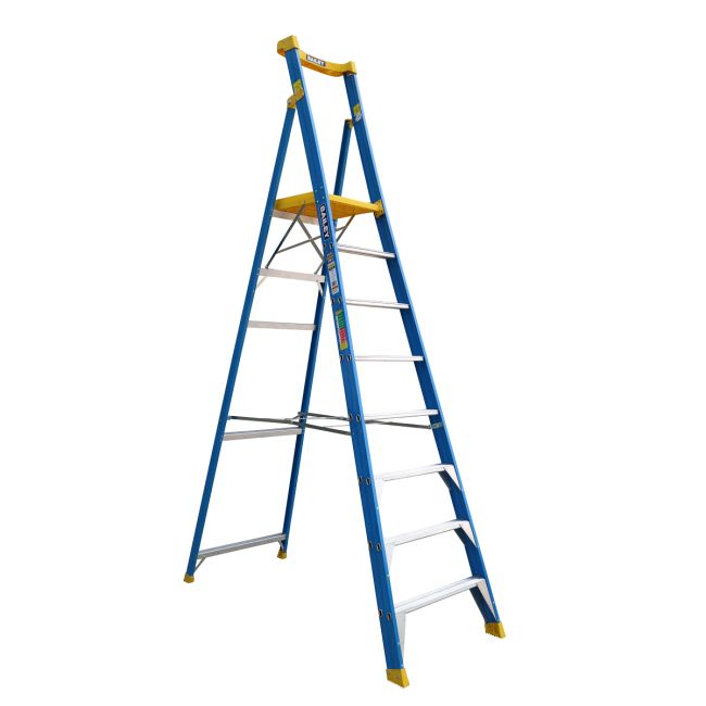 Bailey Fibreglass Platform Step Ladder  PFS8 170kg Ind Punchlock  - 2.4m FS13951