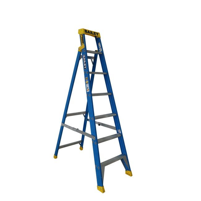 Bailey Pro FG Single Sided Ladder  Leansafe 7 150kg Ind Punchlock - 2.1m FS13973