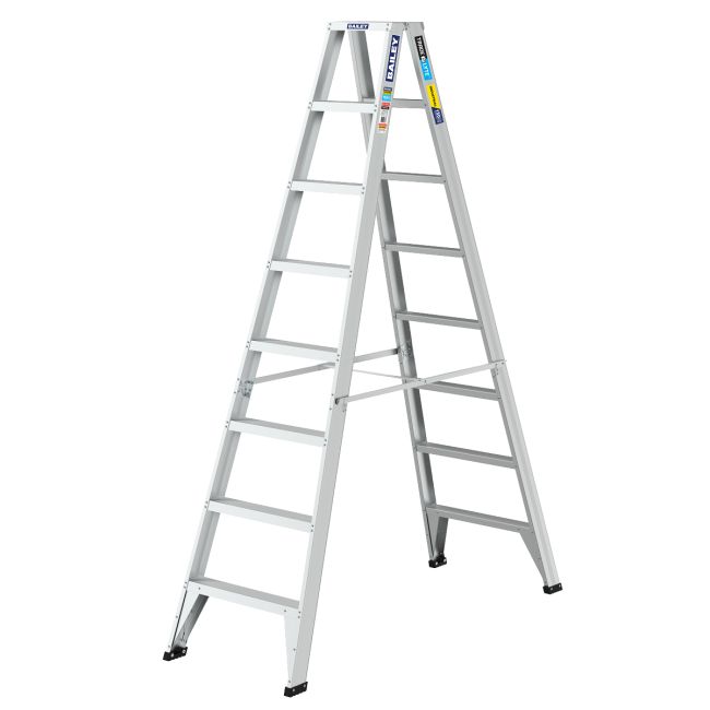 Bailey 2.4M 150KG 8 Step Trade Lyte Double Sided Stepladder FS14143