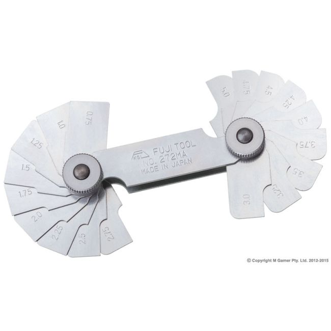 Fuji Tool 0.75-5mm Radius Gauge FT272MA