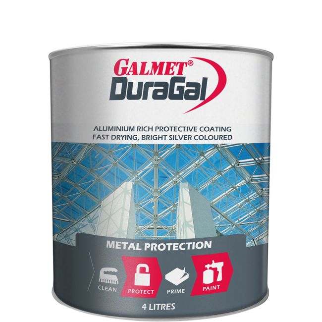 Galmet 4L DuraGal Silver Protective Coating GA-GGDS4L