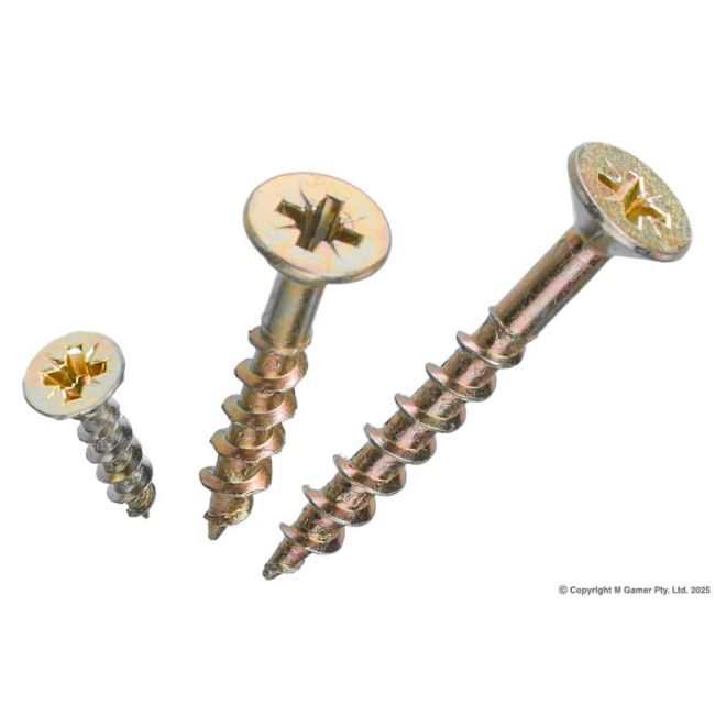 Geiger Countersunk Self Tapping Wood Screws GAK17