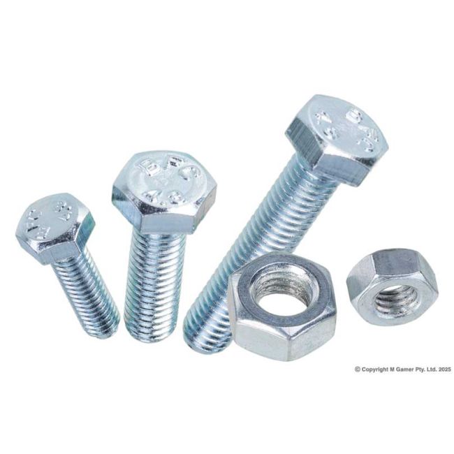 Geiger Zinc Plated Nuts Bolts & Washers (Grade 8.8) GAK33
