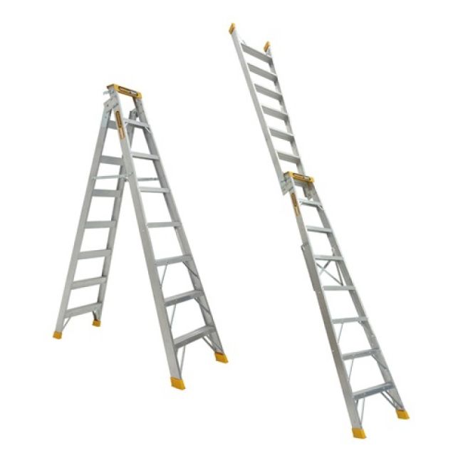 Gorilla 2.4/4.4m 180KG Aluminum Dual Purpose Ladder DM008-HD