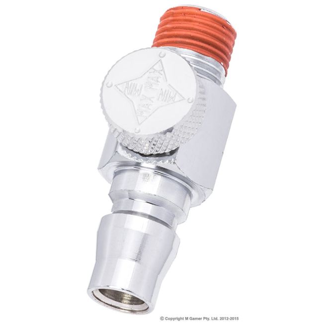 Geiger 1/4" Male to Male Plug Air Regulator GPA1011