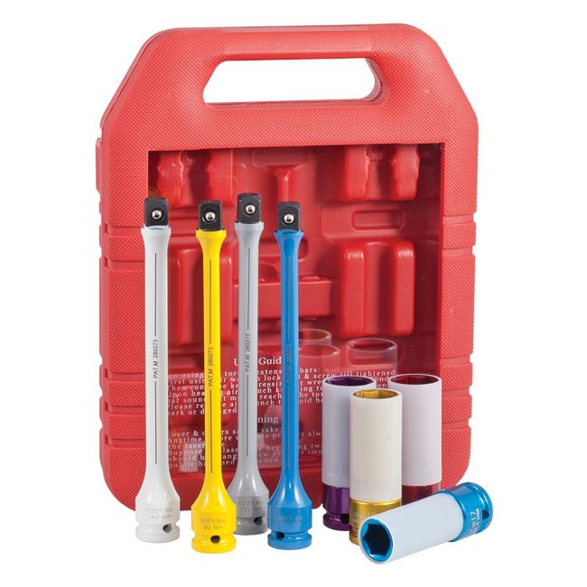 Geiger 1/2" Dr Sockets &Torque Extension Bar (8pc.) GPA1596