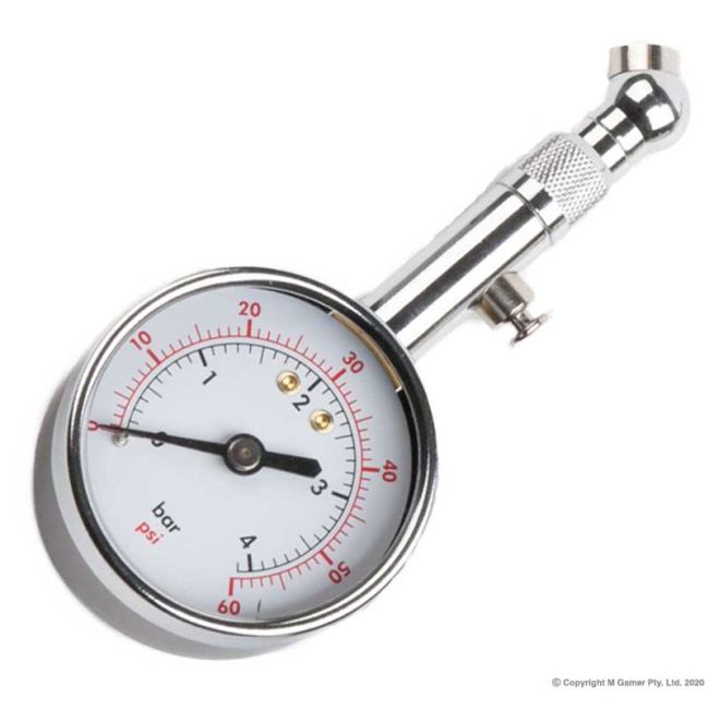 Geiger 0-60psi Tyre Pressure Gauge GPATPG60