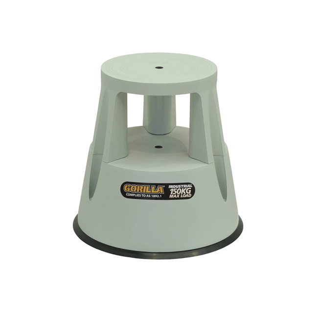 Gorilla 150KG Industrial Rolling Safety Step - Grey GRS-01G
