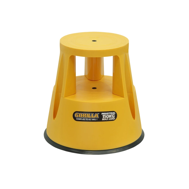 Gorilla 150KG Industrial Rolling Safety Step - Yellow GRS-01Y