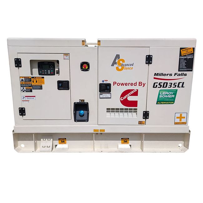 Millers Falls 30KVA Diesel Generator 415V Cummins Powered GSD35CL