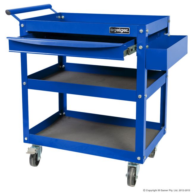 Geiger Heavy Duty Parts Trolley with Slide Tray GT3SD