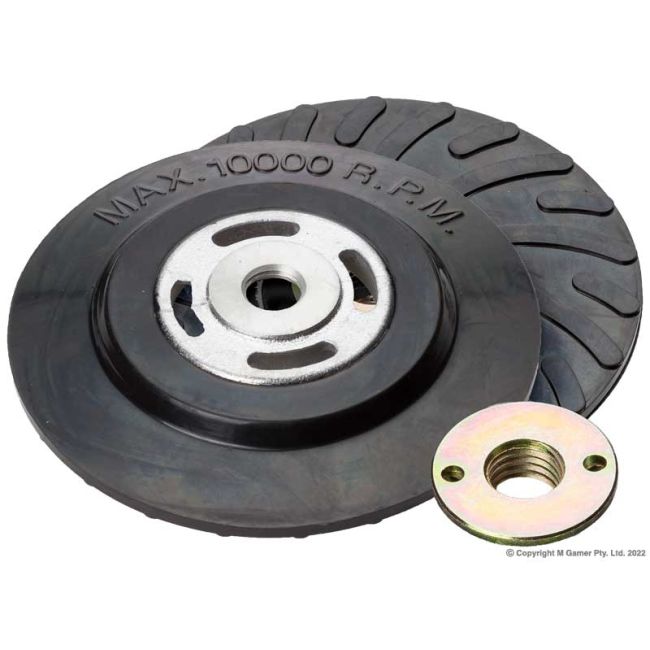 Geiger 5" Rubber Backing Pad - Turbo (5/8 x 11) GTP162258