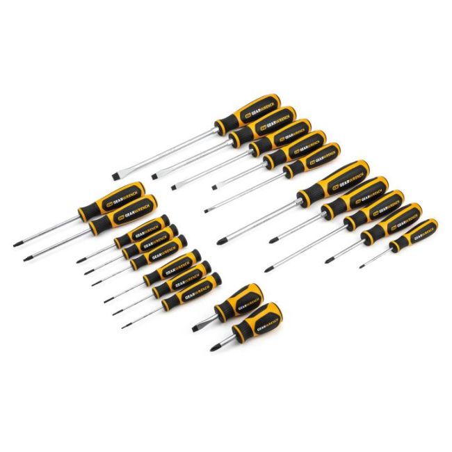 Gearwrench 20PC Phillips, Slotted & Torx Dual Material Screwdriver Set 80066H