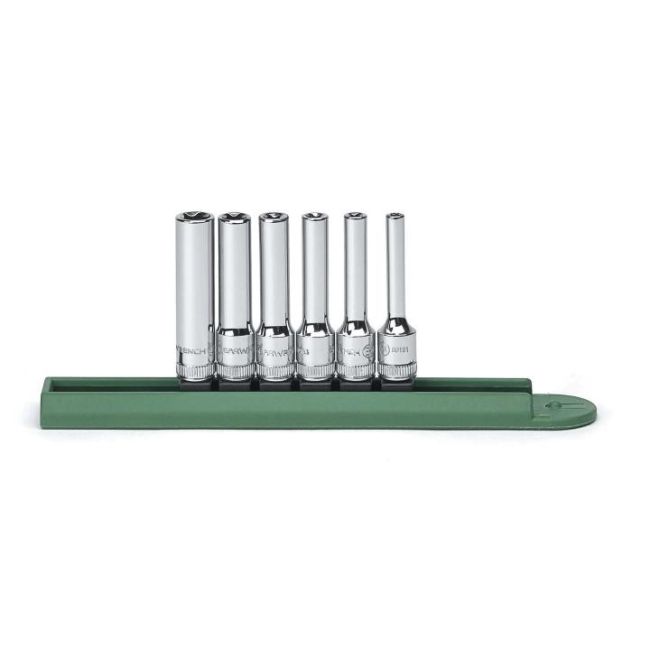 Gearwrench 6PC 1/4" DR Deep External Torx Socket Set 80322
