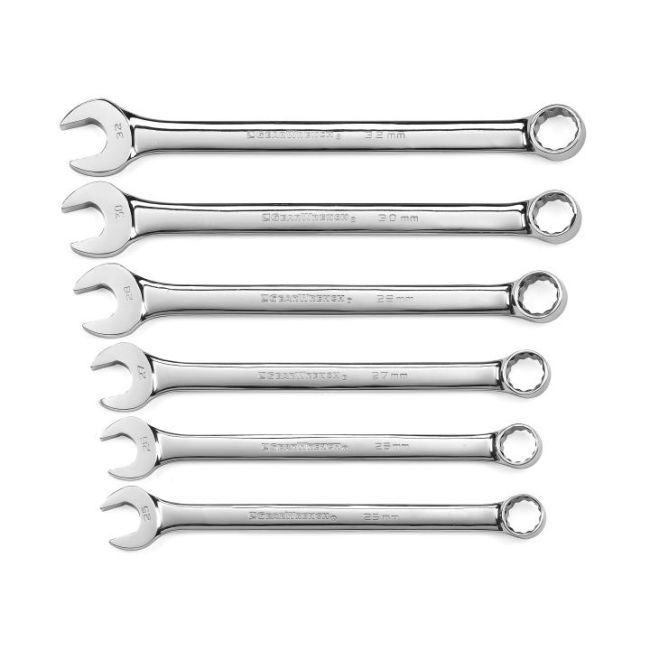 Gearwrench 6PC Metric Jumbo Long Pattern Combination Wrench Set 81922