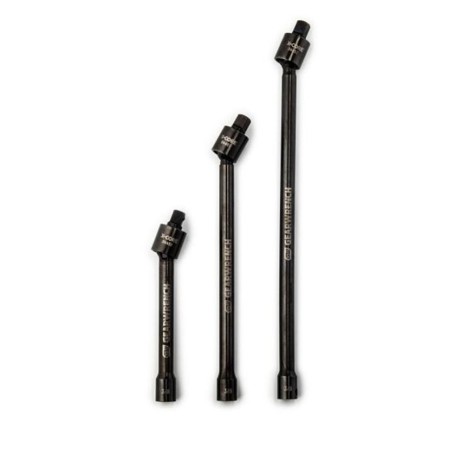 GearWrench Pinless Impact Universal Joint Extension Set 3 Piece 3/8"Dr 6", 9", & 12" 84453