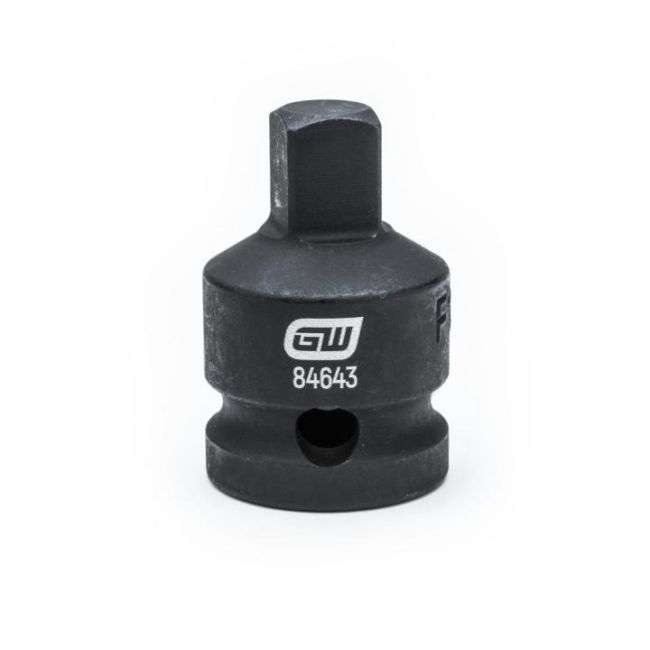 GearWrench 84643 Male Impact Adapter 1/2” Drive 1/2” Female x 3/8” 