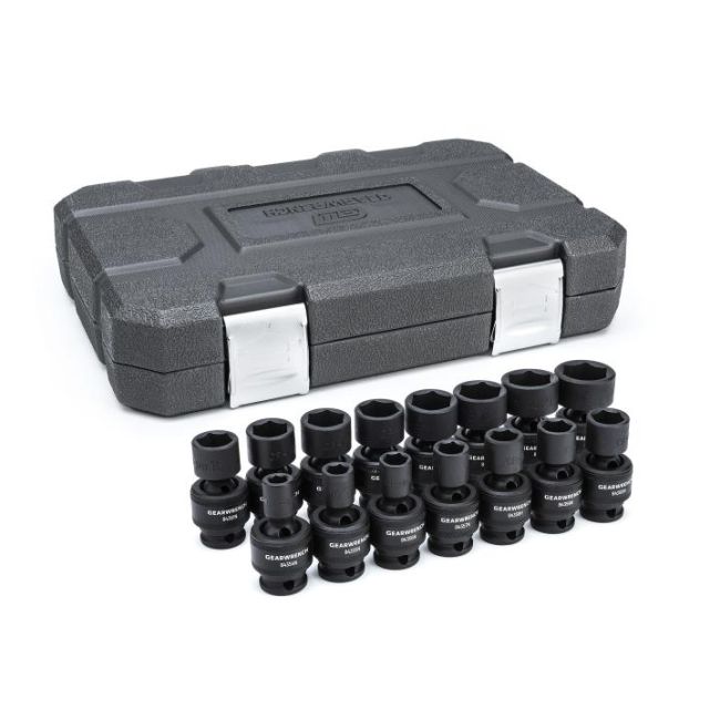 GearWrench 84918N Impact Socket Set 15 Piece 3/8"Dr Metric 6 Point Standard Universal 84918N