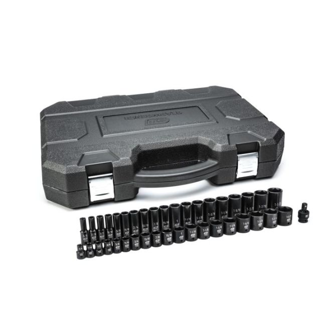 Gearwrench 39PC 1/2" DR SAE Standard & Deep Impact Socket Set 84947N
