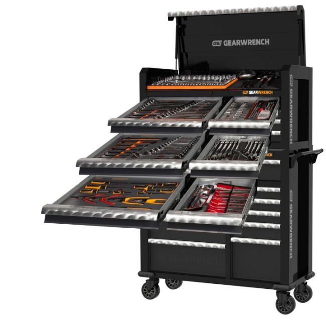 Gearwrench 269 Piece Combination Tool Kit + 43" Chest + 43" Trolley 77006