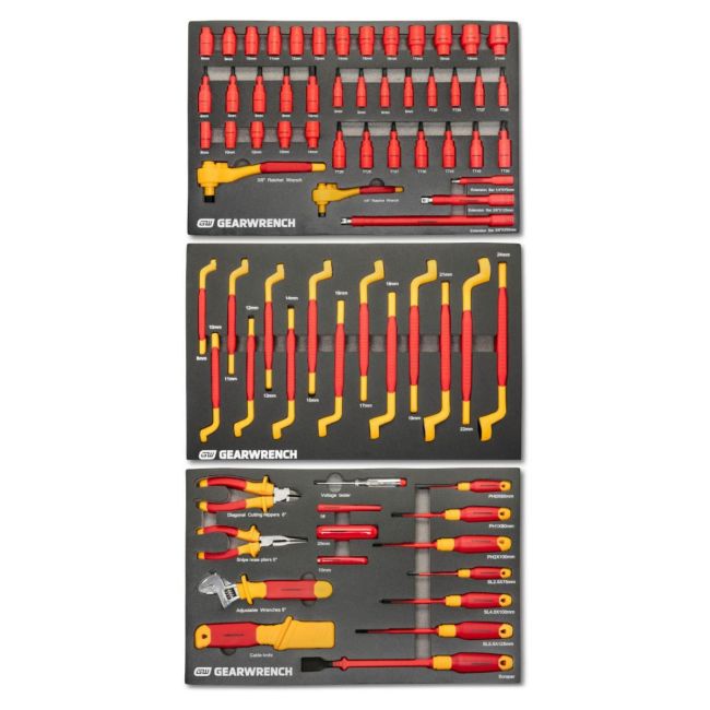 Gearwrench 72PC 1/4" & 3/8" DR VDE Insulated Tool Set GWVDE72