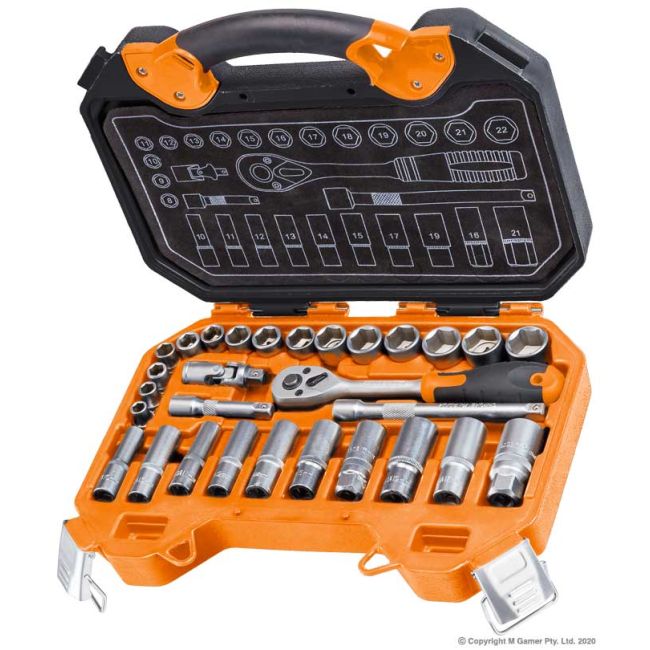 Geiger 3/8" Socket Set 29 Piece GXSS3829