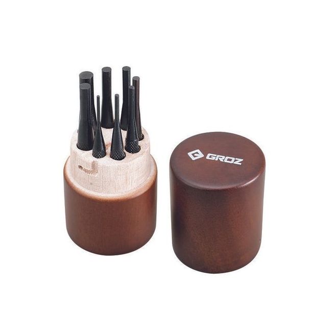 Groz Pin Punch Set 100MM 8 Pce GZ-25580