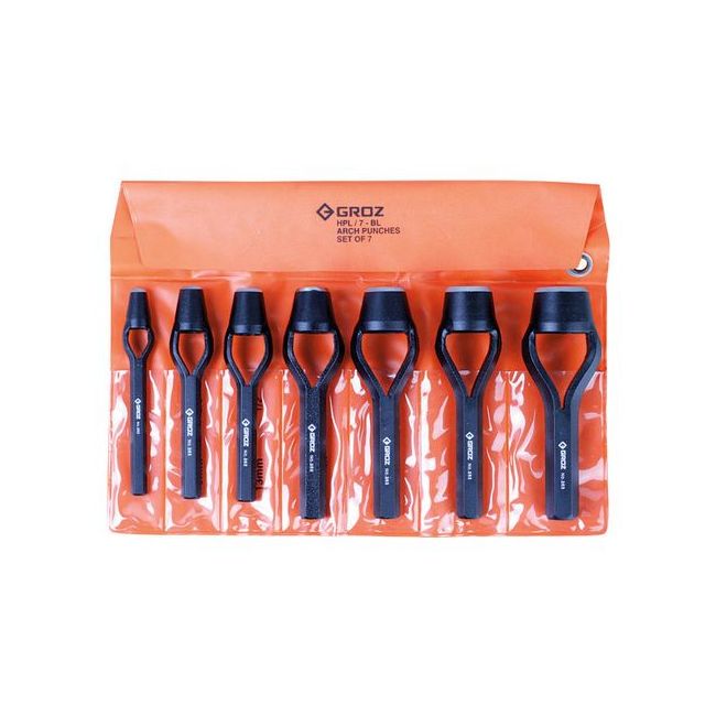 Groz 7Pc 6-25MM Arch Punch Set GZ-26441