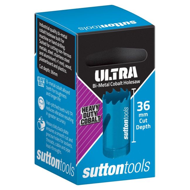 SUTTON HOLESAW H105 BI-METAL COBALT M42 22MM (7/8) H1050220