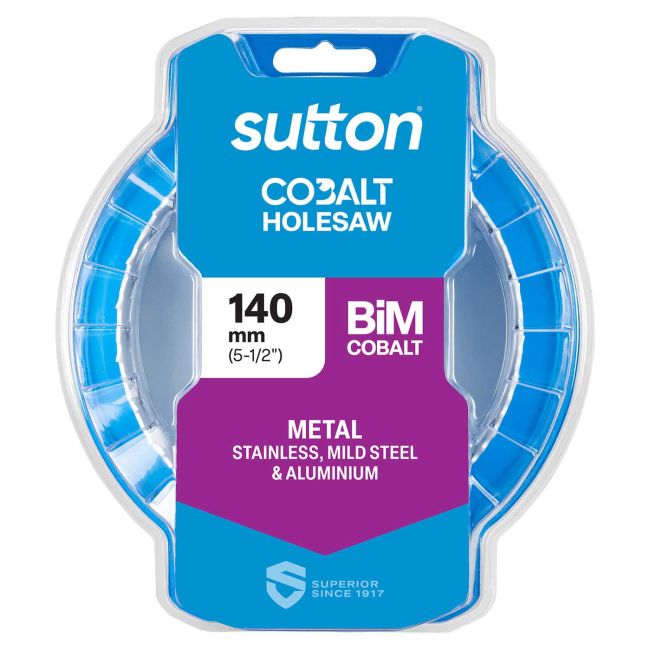Sutton Bi-Metal Cobalt Holesaw M42 140MM (5.5") H1251400