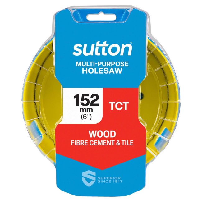 Sutton TCT Multi-Purpose Holesaws 152MM H1271520