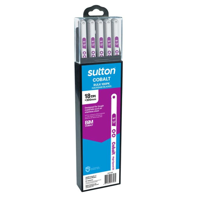 Sutton Hacksaw Blade Cobalt 18T 12" 100Pk H3570018
