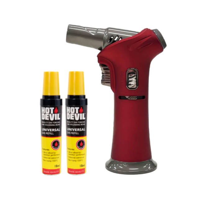 Hot Devil Premium Butane Gas Blow Torch Kit HDPBT