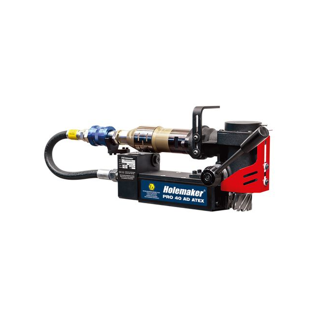 Holemaker 40x25MM Pneumatic Magnetic Base Angle Drill ATEX 11 HMP40AD-ATEX