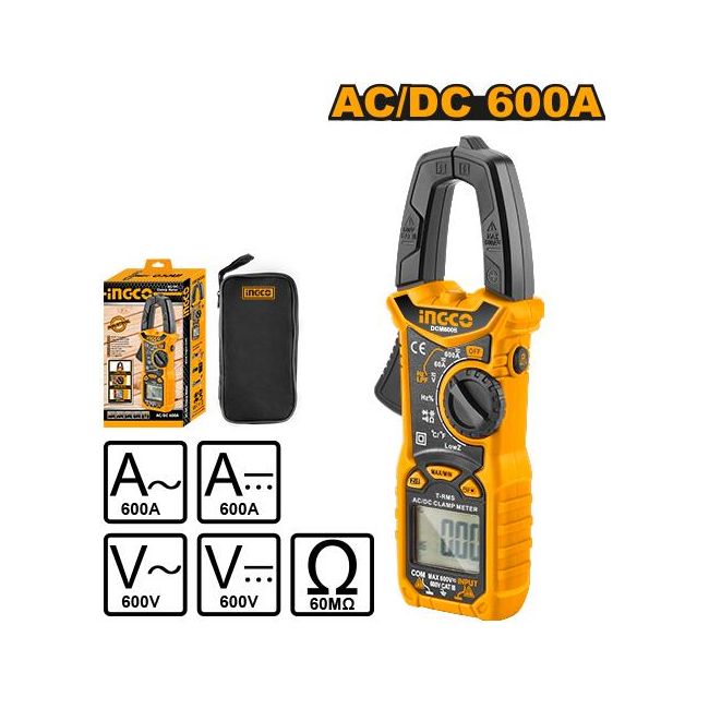 Ingco 600V DC/AC Clamp Meter HTM-DCM6005