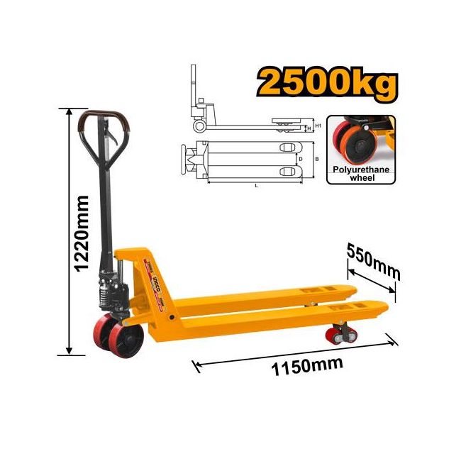 Ingco 2500KG Hand Pallet Truck HTM-HHPT01251