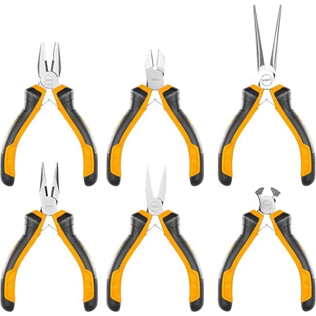 INGCO Mini Pliers Set 6Pcs  115mm HTM-HMPS06115