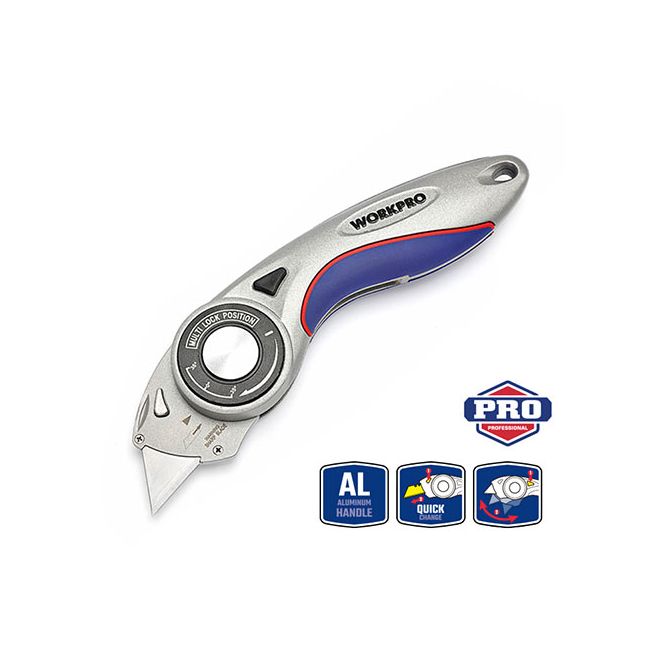 Workpro Aluminum Quick-Change Folding Utility Knife HTM-WP211013