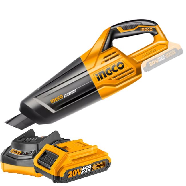 Ingco 20V Li-Ion Handheld Cordless Vacuum Cleaner Kit HTP-CVLI2001-KIT